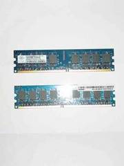 Nanya 2GB PC Memory 1GB x 2 PC2-5300U DDR2-667 240 pin 1.8V Non-Ecc